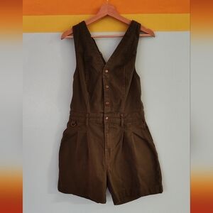 Hunter Green Cropper Roper Suit Romper SÜK Workwear Snap Zip Suk